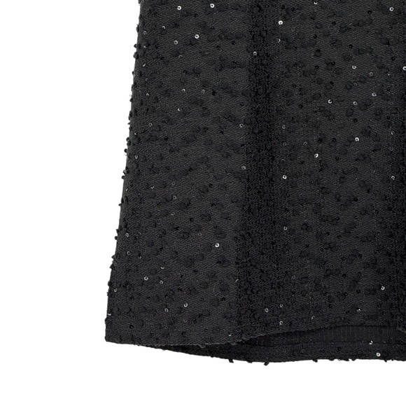 Ann Taylor Size Medium Petite Black Polyester Tank w Sequin/Bobble Detailing - Picture 5 of 10